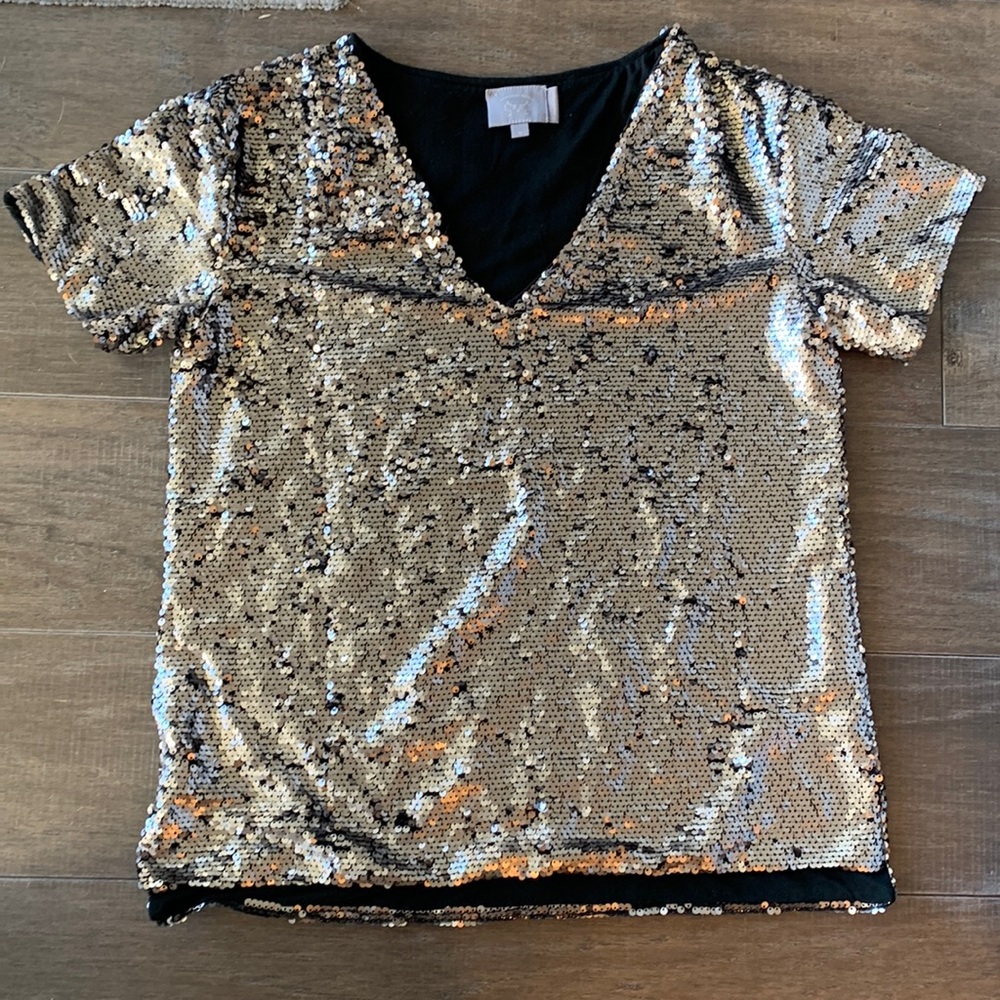Sparkly shirt for dinner or party! Anthropology
